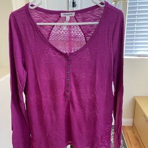 Aeropostale purple long sleeve top